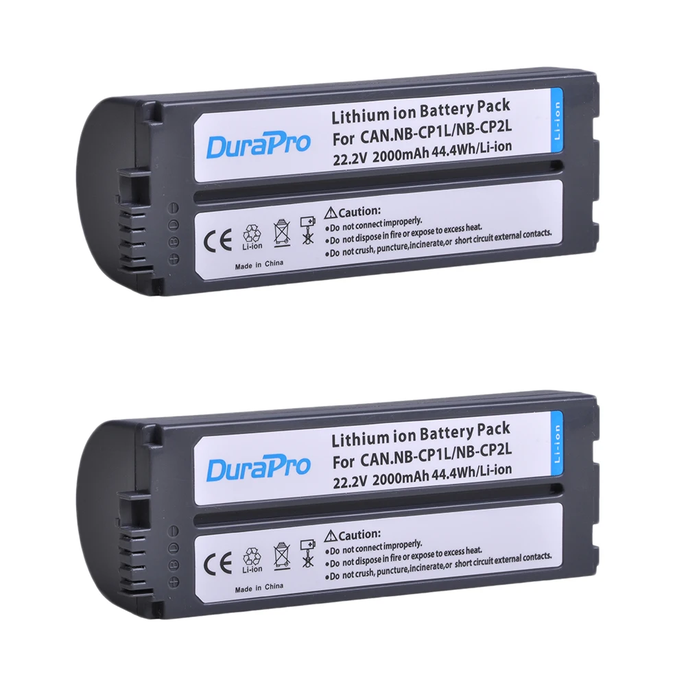 

DuraPro 2pcs NB-CP2L NB CP2L NB-CP1L Battery for Canon NB-CP1L CP2L Photo Printers SELPHY CP800,CP900,CP910,CP1200,CP100,CP1300