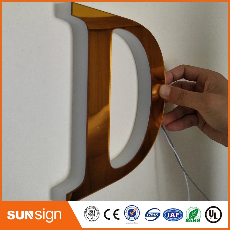 Hot Koop Geborsteld Rvs Kleuren Veranderlijk Rgb Backlit Cijfers En Letters