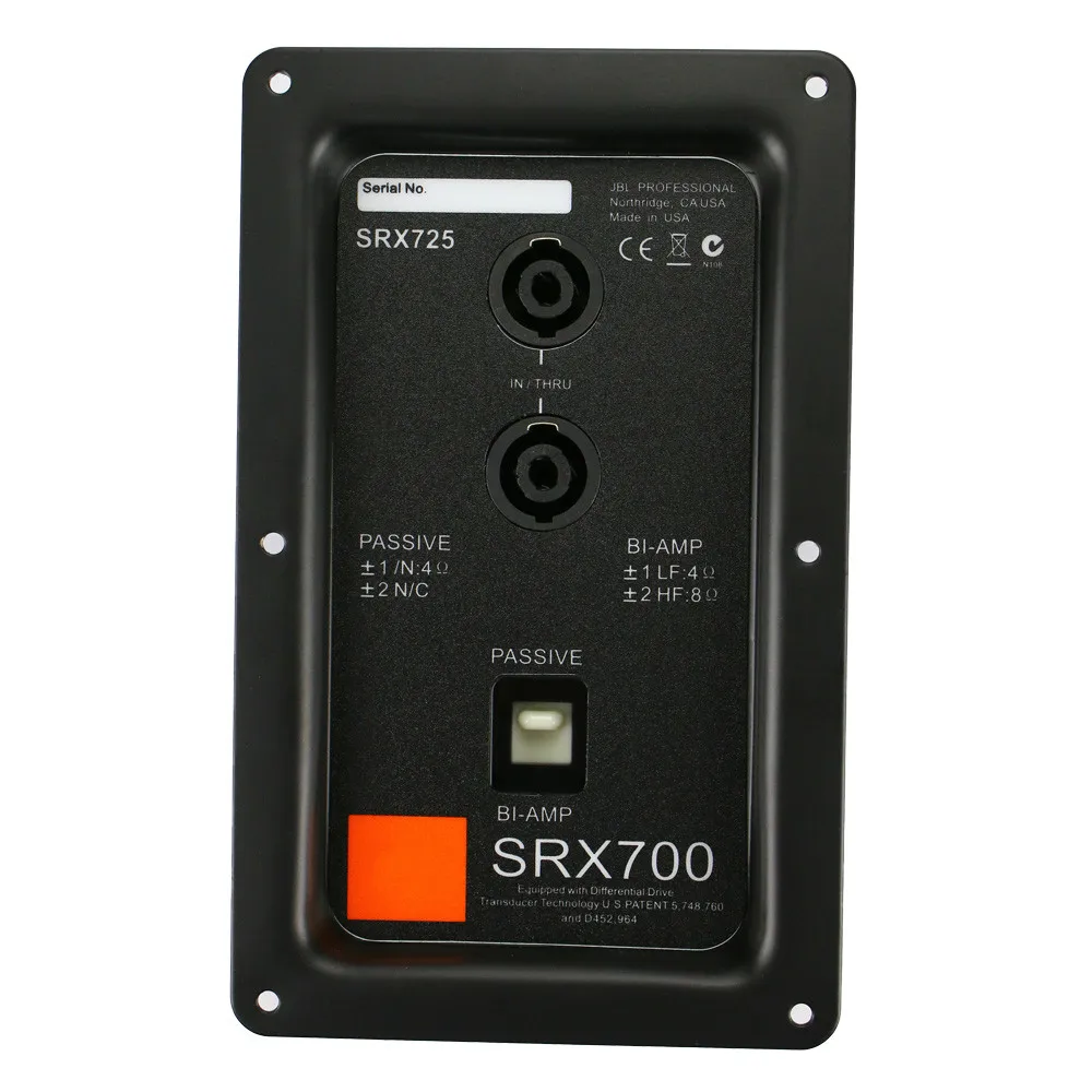 2PCS Metal 200mmm*123mm Stage Speaker Junction Box Dual 4core XLR Connectors Loudspeaker accessories With Switching Function
