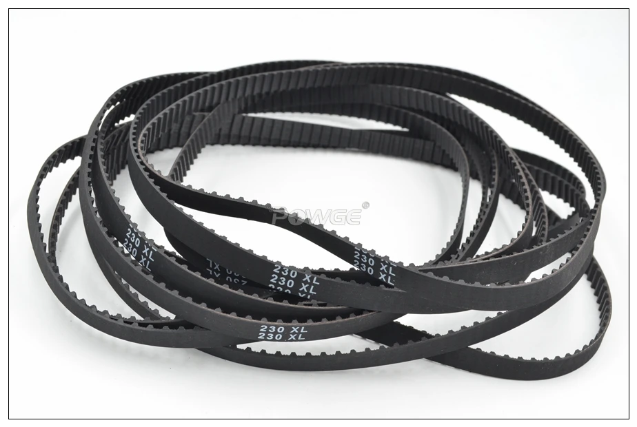 POWGE 230/232/234/236 XL Timing Belt W=6.35/9.4mm Perimeter 584.20/589.28/594.36/599.44mm  XL Synchronous Belt Inch Trapezoid