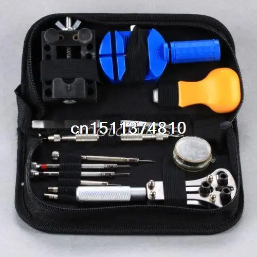 13x Watch Case Opener Remover Horologe Watchmaker Repair Tool Set Kit FKS