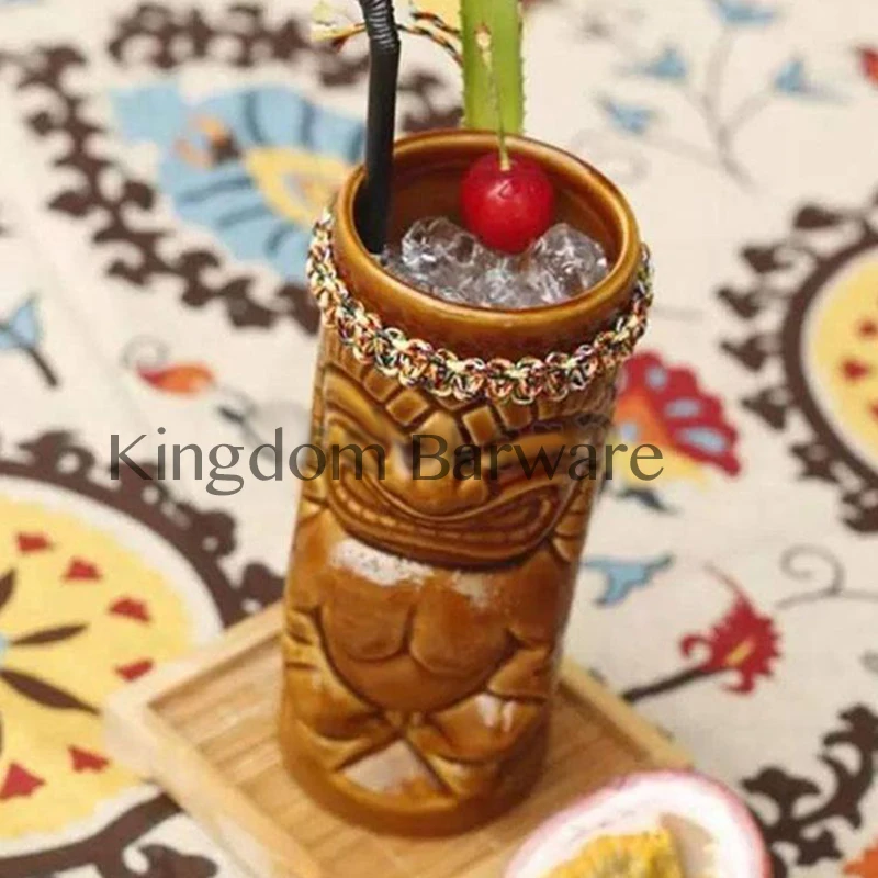 Hawaii Tiki Mugs Cocktail Cup Beer Beverage Mug Wine Mug Ceramic Tiki Mugs