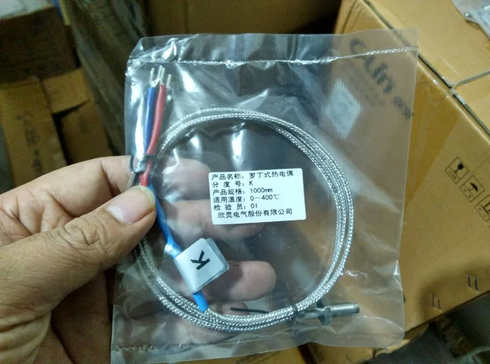 

Brand new original authentic C-Lin WRNT-02 (K type) line length 1 m Luo style thermocouple