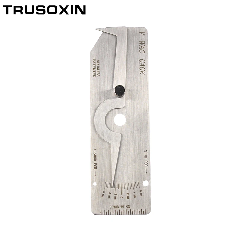 Welding Tools Biting Edge Welding Gauge V-Wac Gage METRIC Biting Edge Undercut Welding inspection Gauge Seam Ulnar Ruler