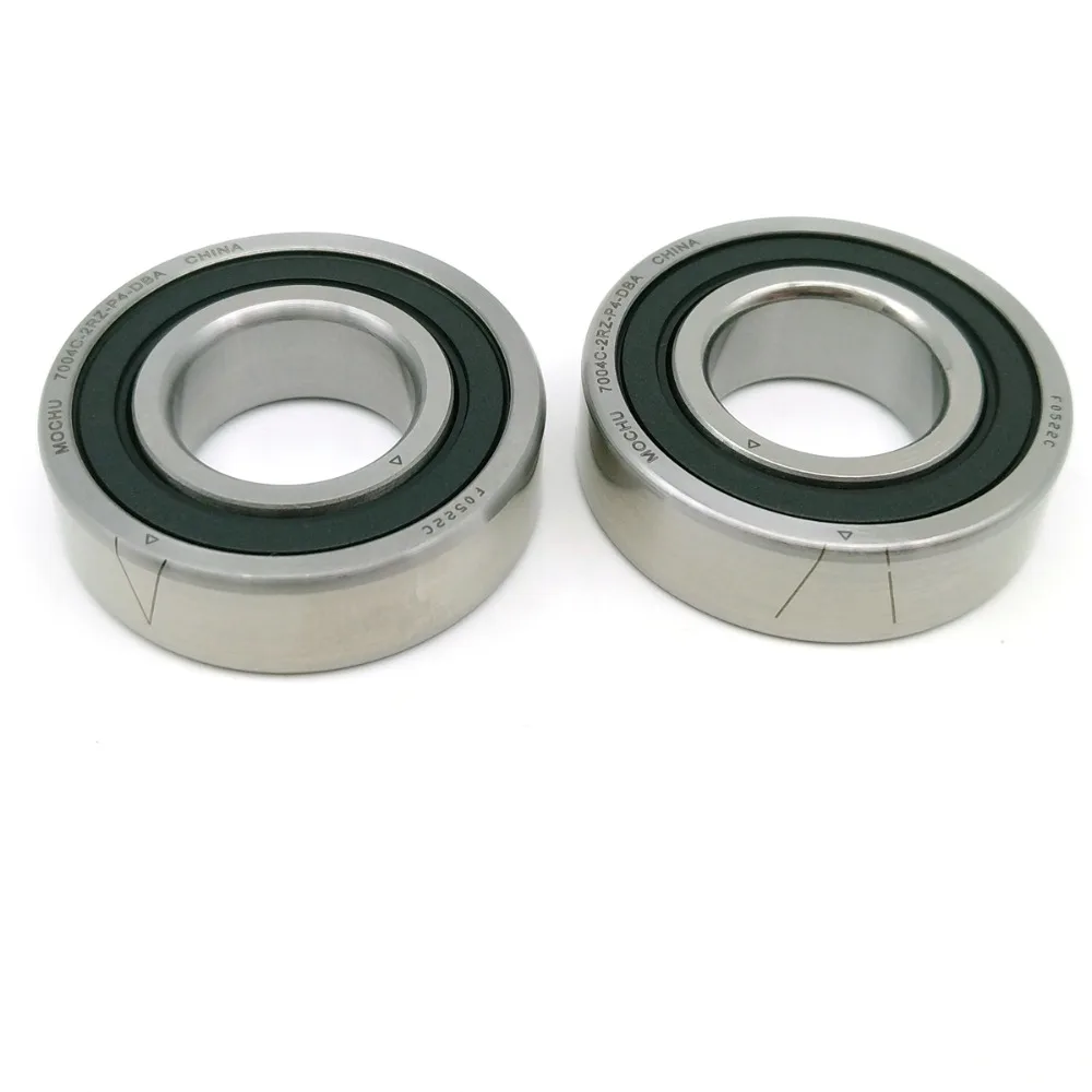 

1 Pair MOCHU 7004 7004C 2RZ P4 DB A 20x42x12 20x42x24 Sealed Angular Contact Bearings Speed Spindle Bearings CNC ABEC-7