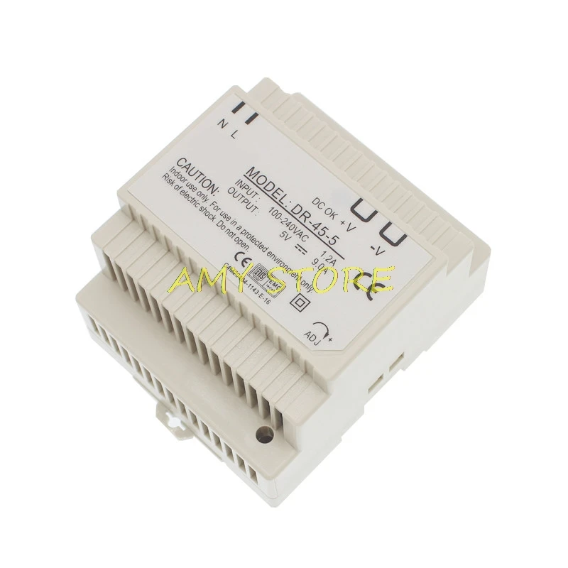 DR-45 45W Single Output 5V 12V 15V 24V Din Rail Industrial Switching Power Supply