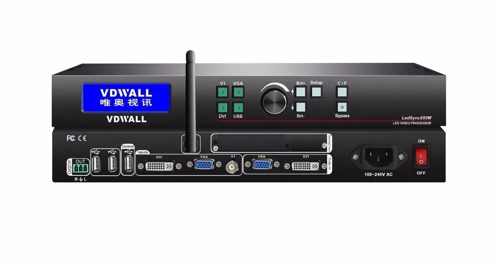 VDWALL LedSync850M LED Mini LED Video Processor with USB and wifi 1920x1080, support linsn TS802 colorlight dbstar DBS-HVT11IN