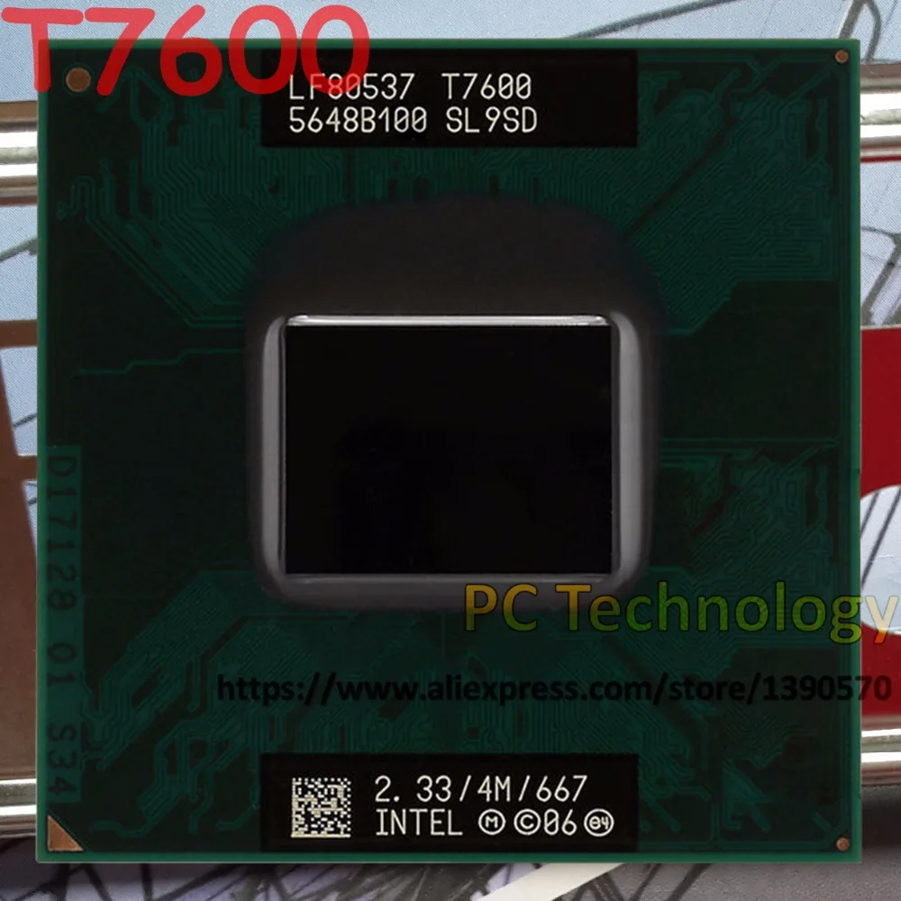 

Original Intel Core Duo T7600 CPU 2.33GHz 4M 667MHz FSB Scoket 478,Dual-Core Laptop processor for 945 chipset free shipping