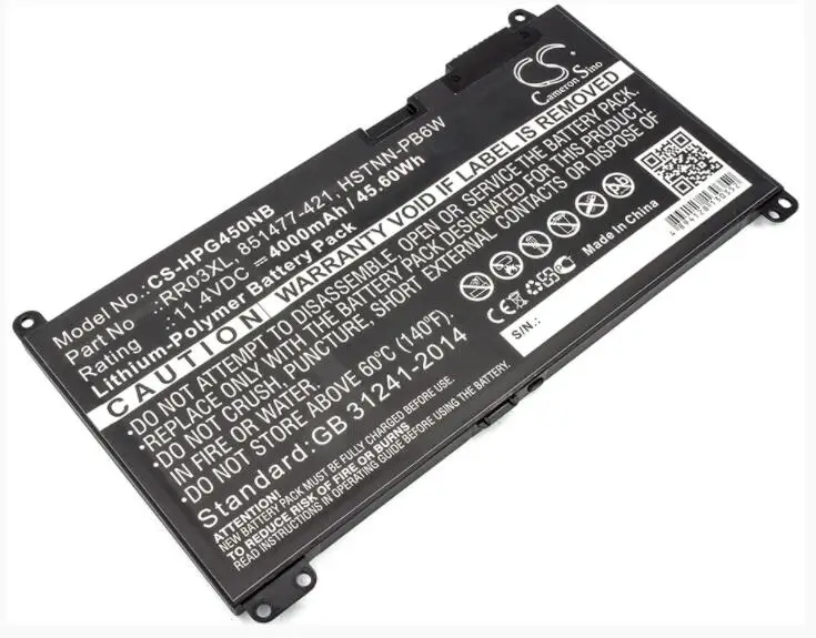 Cameron Sino 4000mAh battery for   HP MT20 ProBook 430 G4    440 G4   450 G4   HSTNN-UB7C RR03048XL   Notebook, Laptop Battery