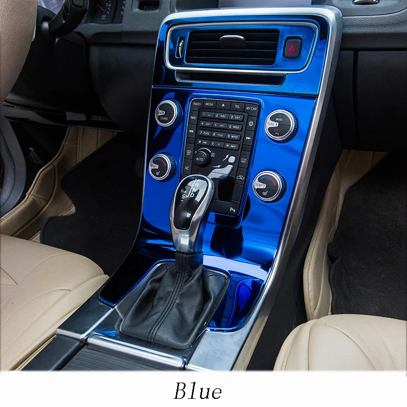 ZEKICE Cornice In Acciaio Per Schermo Navigazione – Adesivo Deco Per Volvo S60 V60 (2011-2017, Guida A Sinistra) - 2