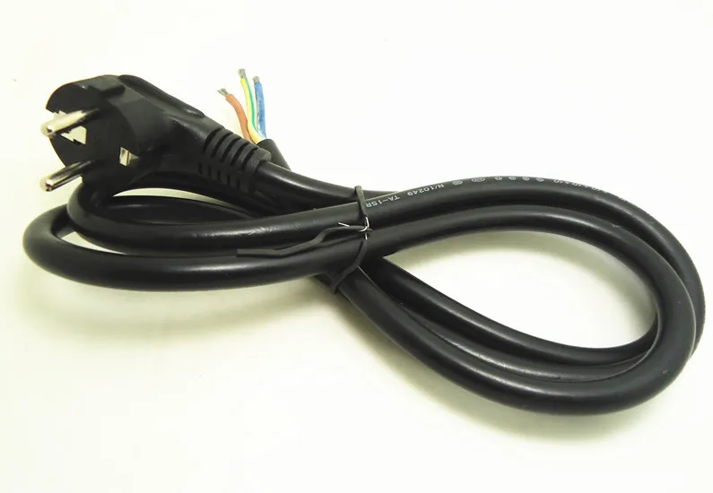 EU PLUG copper only 150 cm 3*2.5mm square AC power cord wire cable for electronic machine vending machine