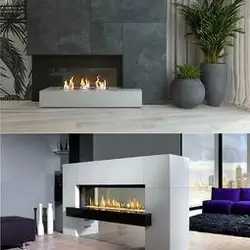 Inno-Fire  24 inch silver or black wifi real fire intelligent indoor auto biofuel fireplace