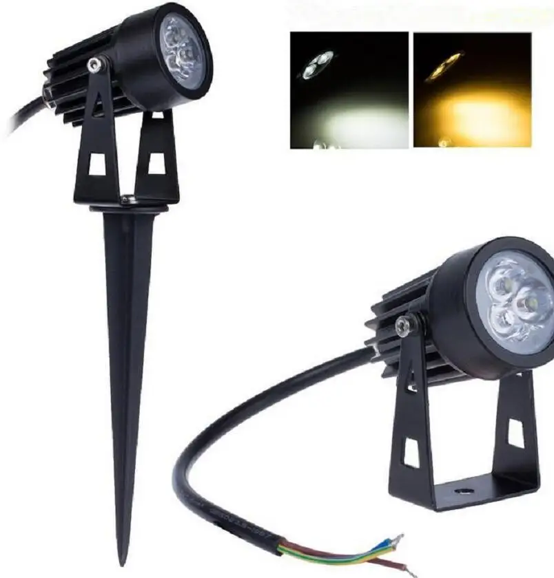 

10pcs LED Garden Spot Lamp Spike Landscape 9W 3x3W Outdoor Lighting DC12V AC85-265V LED Lawn Lamp Waterproof IP65