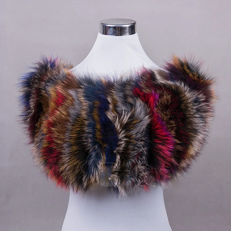 Winter Fox fur Poncho Women 2021 Winter Fashion Knitted Shoulder Warmer Ladies Real Fur Scarves Warm Luxury Neck Scarf Natural