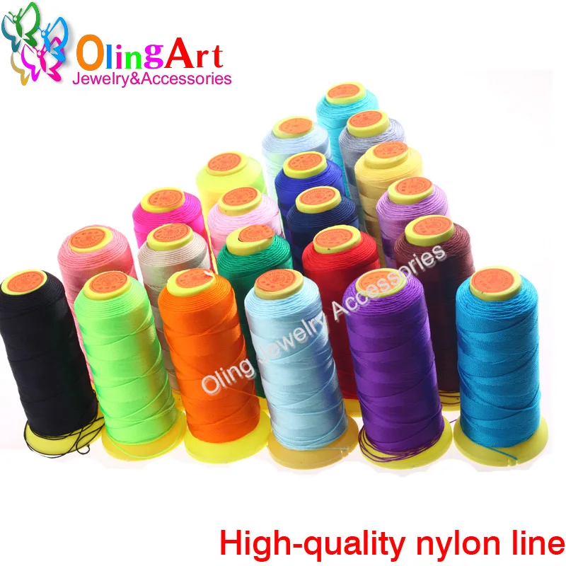 OlingArt 0.3MM 700m Mixed multicolor options Nylon Thread line/wire/rope women choker earrings Bracelet necklace jewelry making