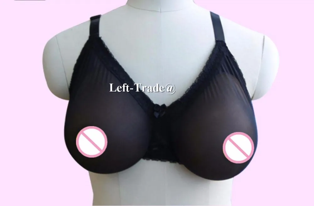 

silicone crossdresser big 1400 g 90C silicone tear drop breast realistic breast forms dd full soft cup bras false breasts