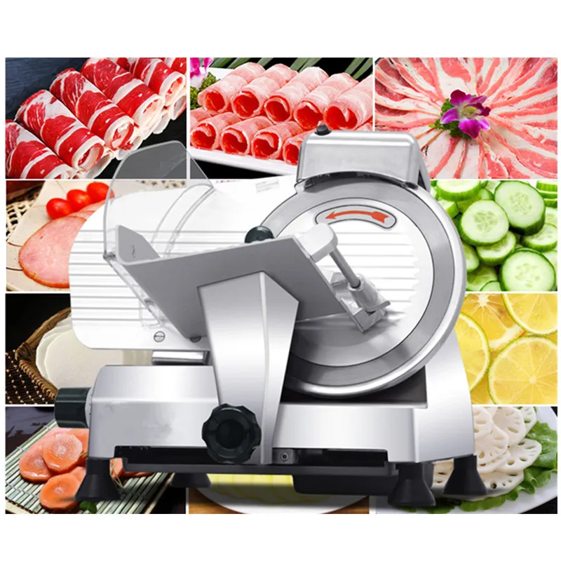 شرائح آلة تقطيع اللحوم الضأن ألة قطع لفائف الطازجة الفواكه جهاز التقطيع الطولي