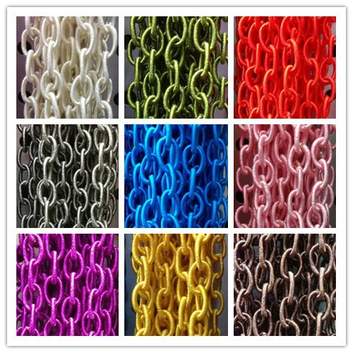 

5MM/w 9Strands=9Yards Colorful Nylon Link Chain Jewelry Chains Jewelry Accessories & Findings