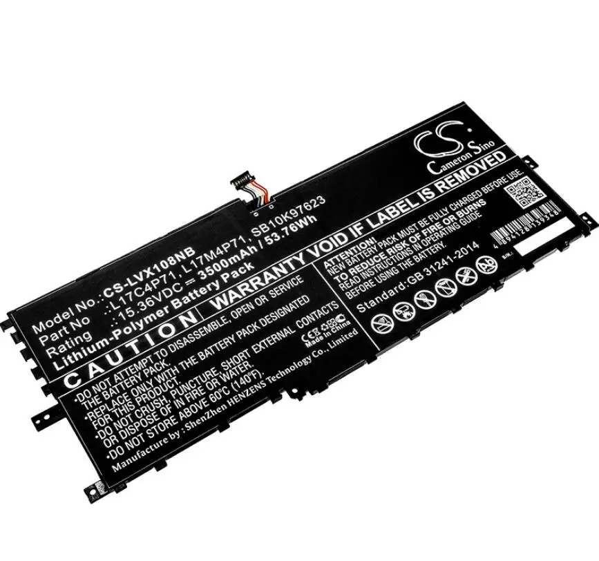 Cameron Sino 3500mah battery for LENOVO ThinkPad X1 Yoga 2018 L17C4P71 L17M4P71 SB10K97623 SB10K97624 batteries