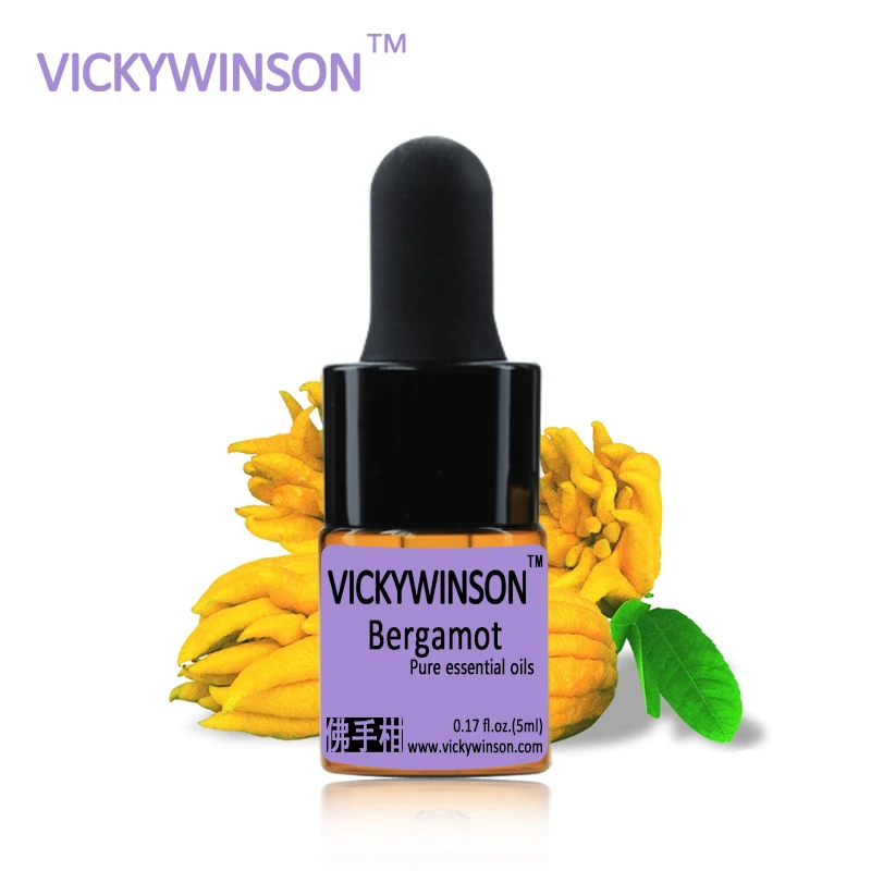 Bergamot essential oil 5ml 100% Pure Bergamot Oils Clear Skin Control Facial Care aromatherapy oil organic massage oil