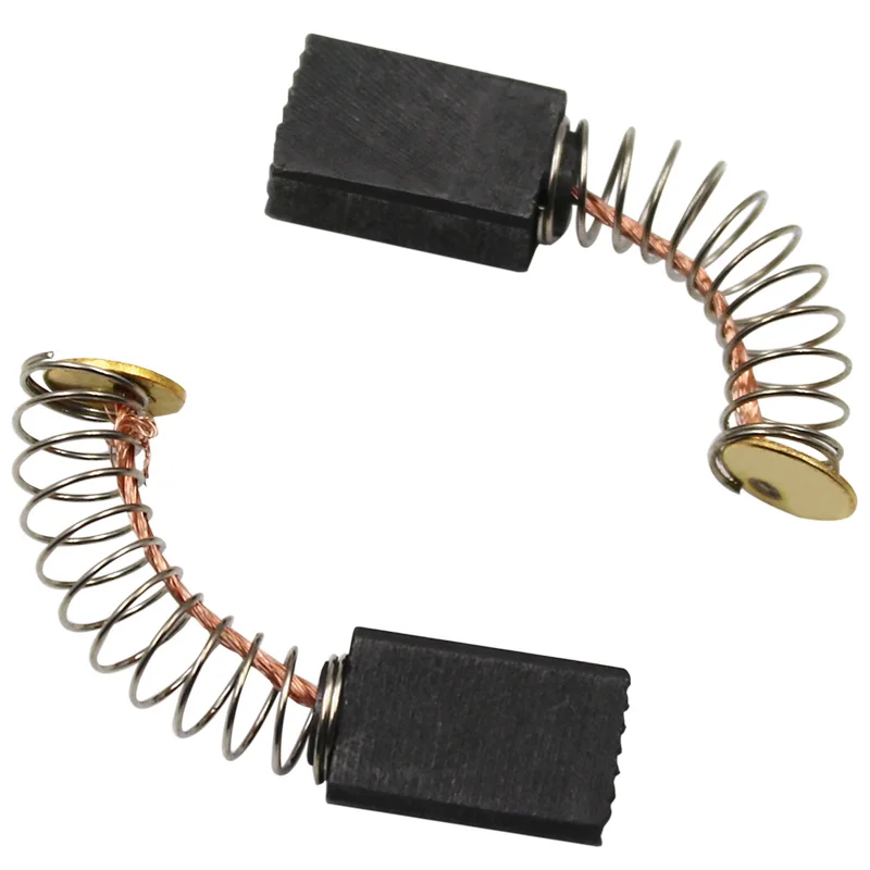 10 pezzi Mini trapano elettrico smerigliatrice sostituzione spazzole di carbone pezzi di ricambio per motori elettrici strumento rotante 5x8x12.5mm