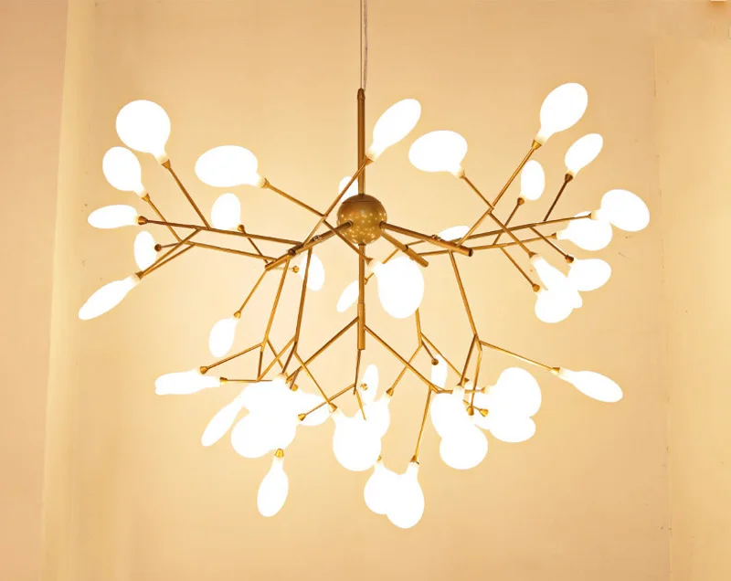 

Creative Art Designer LED Chandelier Luxury Tree Leaf Modern Pendant Lamps Deco Chandeliers For Dining Room Home Bedroom