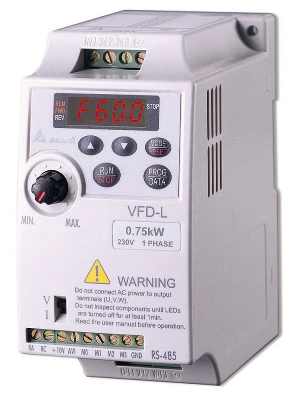 Imagem -02 - Vfd-l Vfd Inversor de Freqüência Conversor 750 w 1hp Fase 230 v 400 hz Vfd007l21a