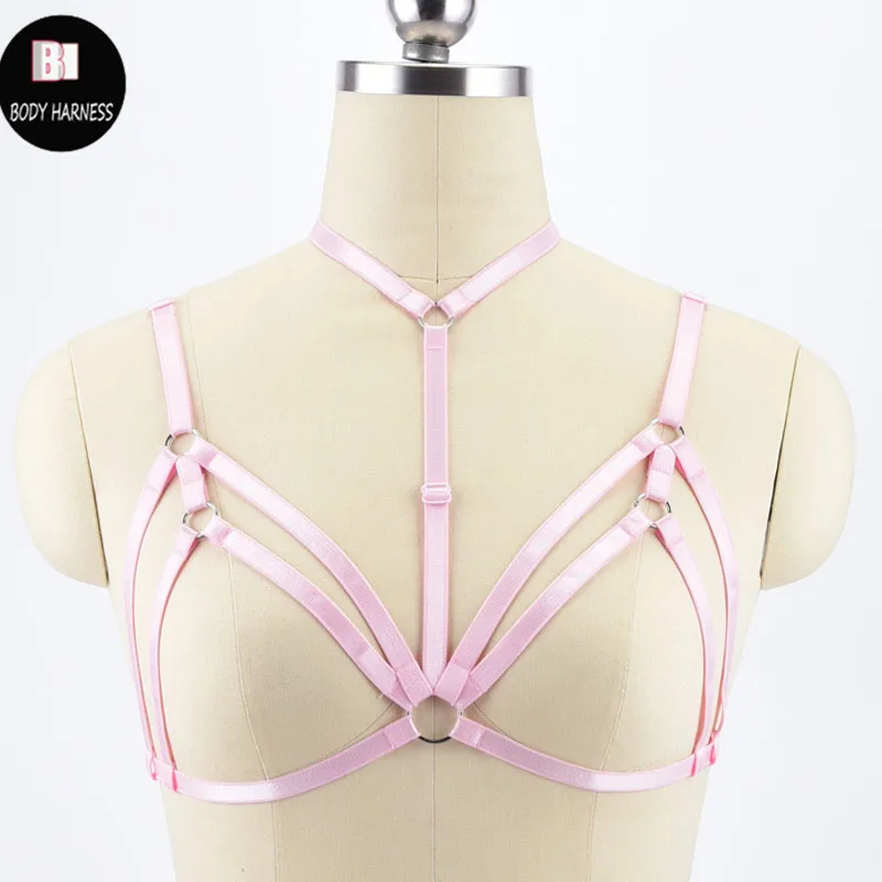 

Pastel Goth Cosplay Cage Bra Fetish Wear Harness China Things Adjustable Body Harness Sexy Lingerie Gothic Top Bondage Harness