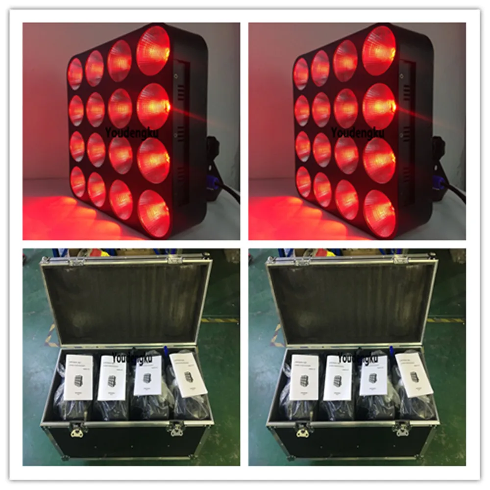 8 pieces with case 16 head *30W rgb cob led matrix stage lighting DMX Stage Blinder Matrix Beam Led Tv Matrix light