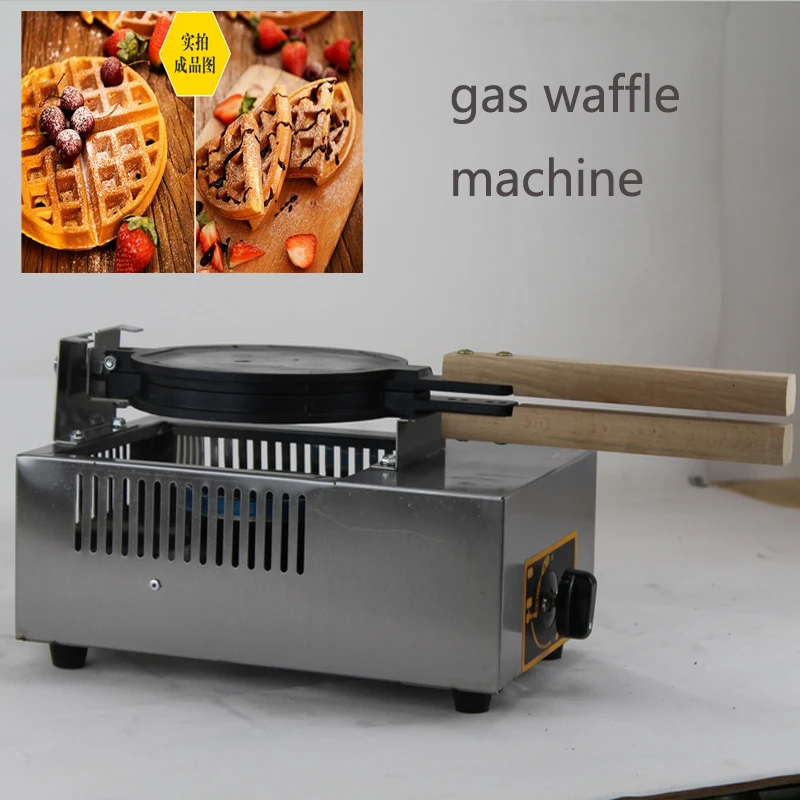 commercial LPG gas waffle maker machine no stick teflon waffle machine stainless steel waffle maker cake oven