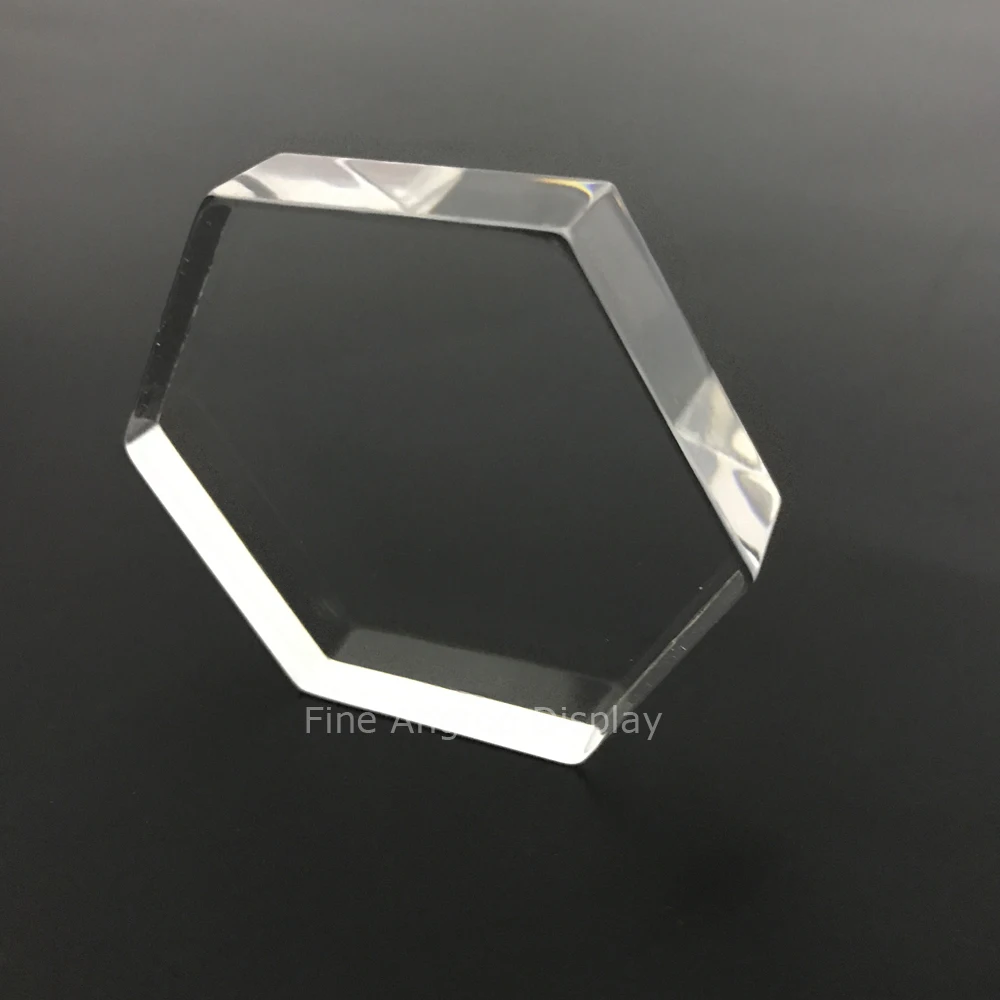 Modern Acrylic Hexagon Display Stands Multi Function Exhibition Trade Show Jewelry Store Plexiglass Block