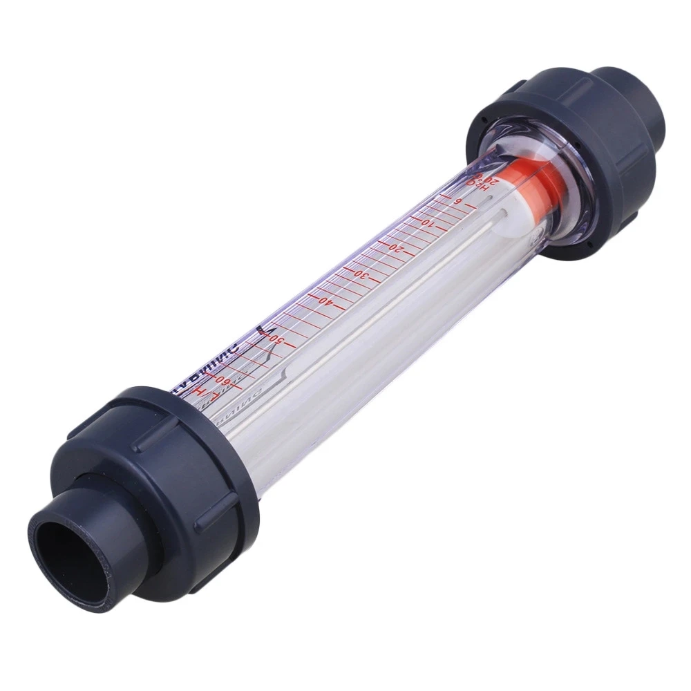 200MM 6-60L/H LZS-15 Plastic Tube Liquid Water Rotameter Flow Meter