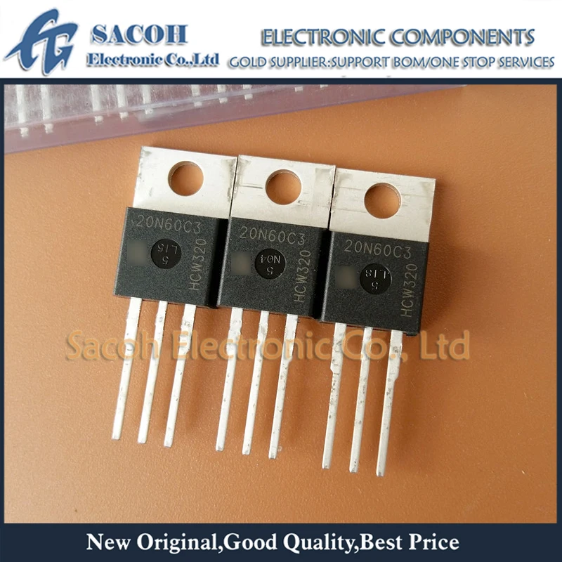 New Original 5Pcs/Lot SPP20N60C3 20N60C3 OR SPP20N60S5 20N60S5 OR SPP20N60CFD 20N60CFD TO-220 20A 600V Power MOSFET Transistor