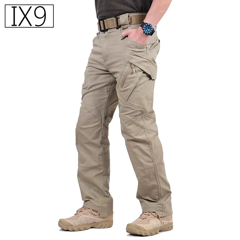 

IX9 City Military Tactical Cargo Pants Men SWAT Combat Army Trousers Male Casual Many Pockets Stretch Cotton Pants
