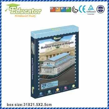 World Famous Architecture 3D puzzle model Bolshoi Theatre of Russia DIY Game