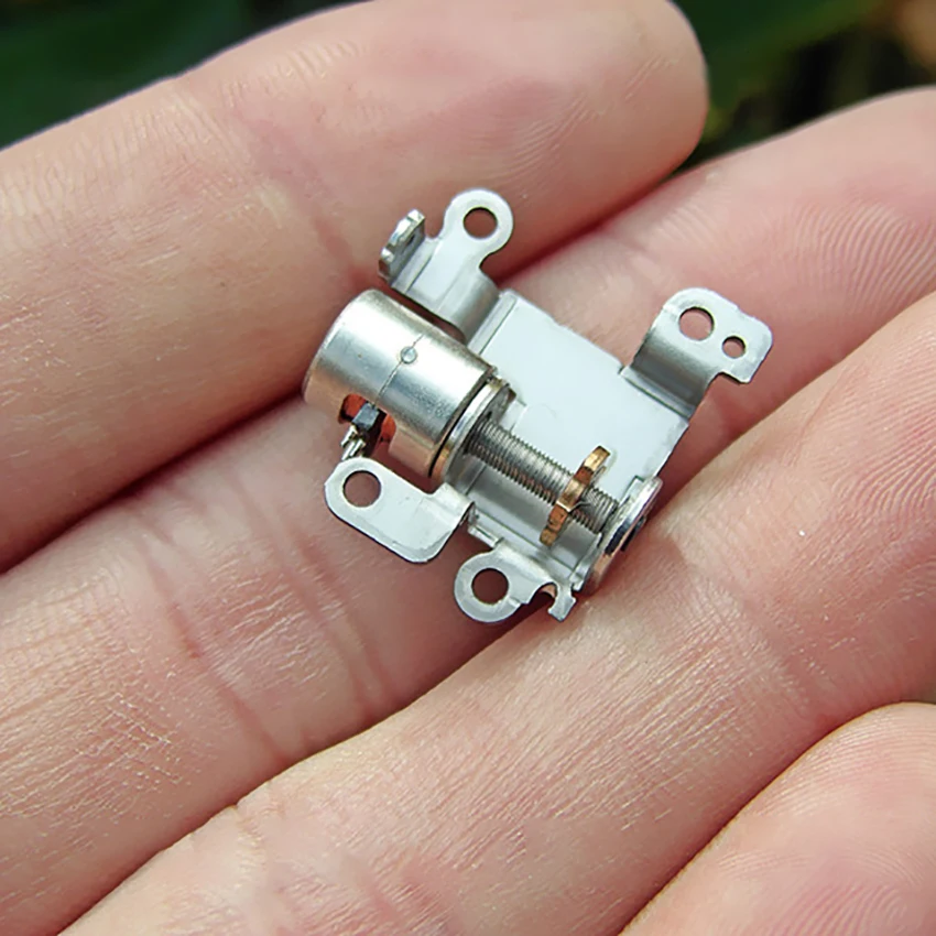 6.5MM Stepper Motor Micro Stepping Motor With Slider 2 Phase 4 Wire Stepper Motor 3V-5V Screw Precision Metal Slide Table DIY