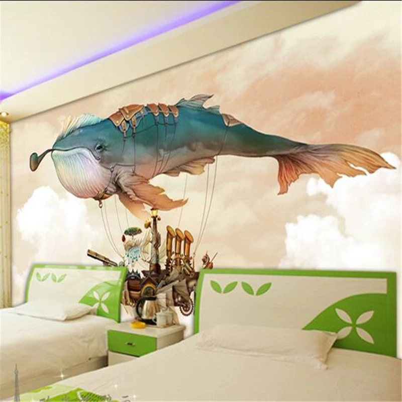 

beibehang Custom wallpaper papel de parede 3d Continental simple hot-air balloon cozy living room sofa backdrop wallpaper mural