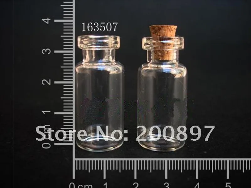 mini wishing glass bottle other capacity 2ml small glass bottles with corks available 100pcs/lot