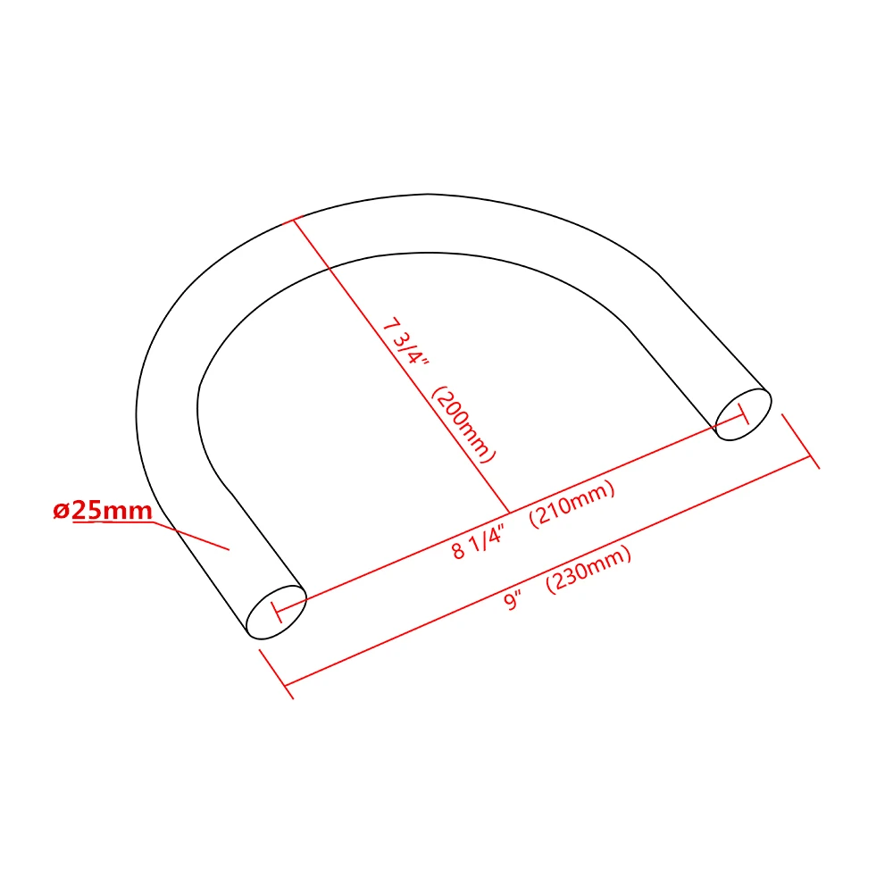 for YAMAHA Cafe Racer Scrambler Rear Seat Frame Hoop Loop with LED Brake Turn Tail Lights 230mm Motorcycle Accessories