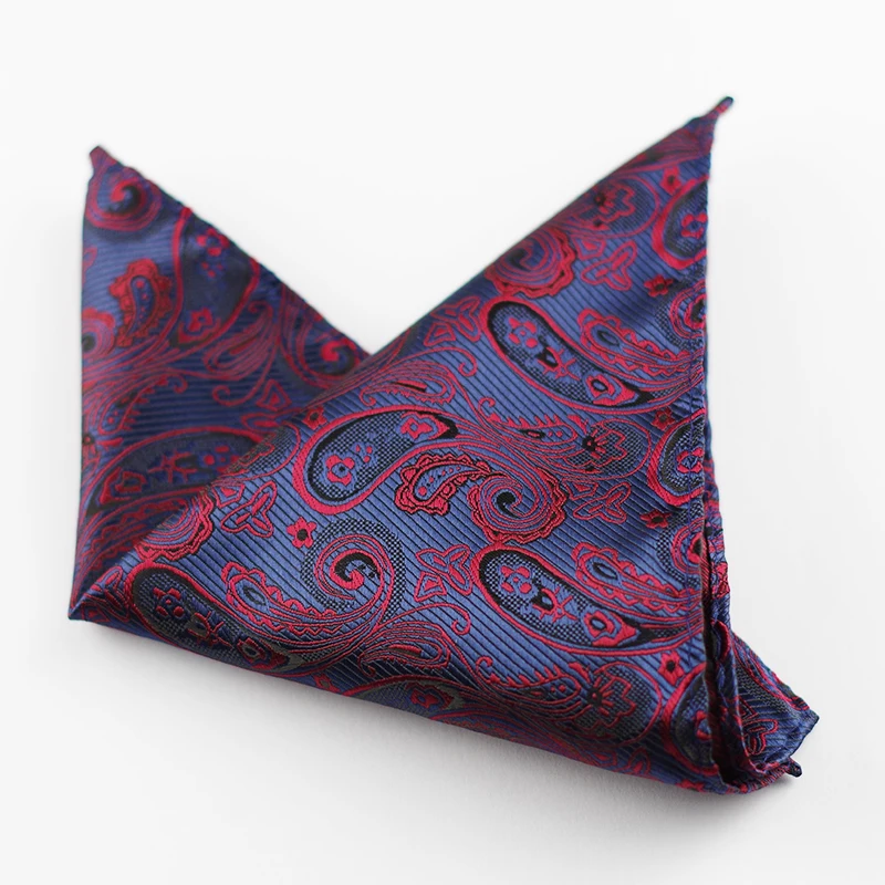 Paisley Silk Handkerchiefs Woven Animal Pattern Hanky Men's Business Casual Square Pockets Handkerchief Wedding Hankies