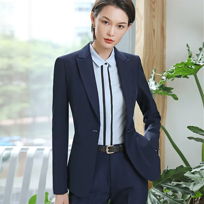 Naviu Frühjahr Neue Business Tragen Frauen Anzug Temperament Schlank Langarm Blazer Mit Rock Büro Damen Uniformen