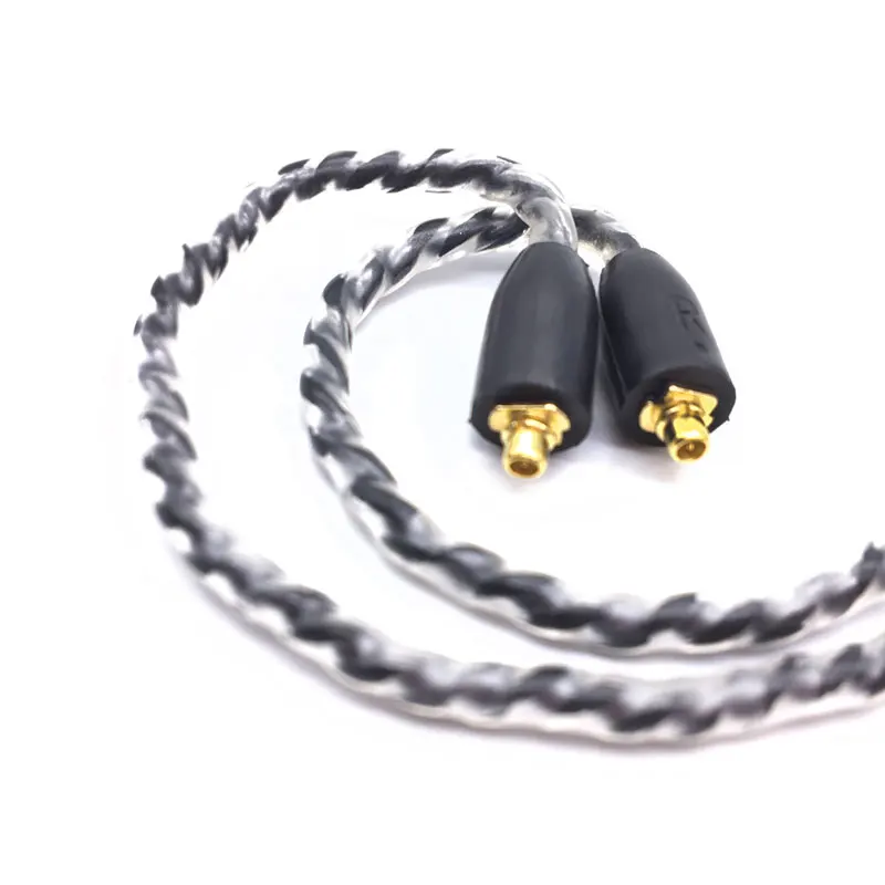 DIY SE215 HIFI Headset MMCX Upgrade Cable For Shure SE215 SE315 Earphones Headphone Cables Cord With Mic for iphone huawei xiami