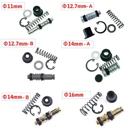 Motorcycle Clutch Brake Pump 11mm 12.7mm 14mm 16mmPiston Plunger Repair Kits Master Cylinder Piston Rigs Repair Accessories 1set