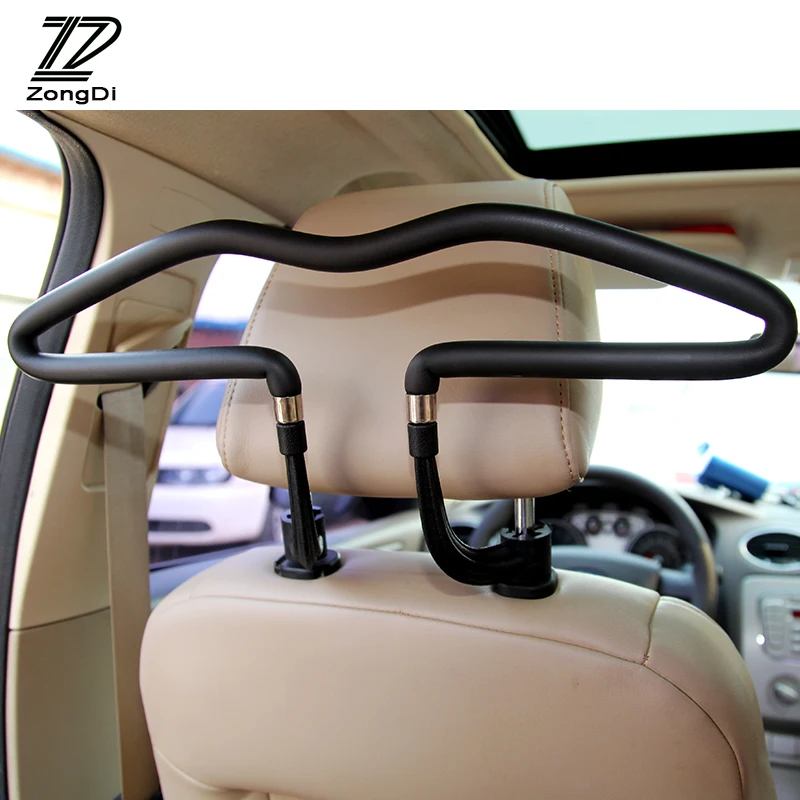 ZD Automobiles For Mercedes W203 W211 W204 W210 Benz BMW F10 E34 E30 F20 X5 E70 E46 Car Hanger Clothes Rack Headrest Stainless