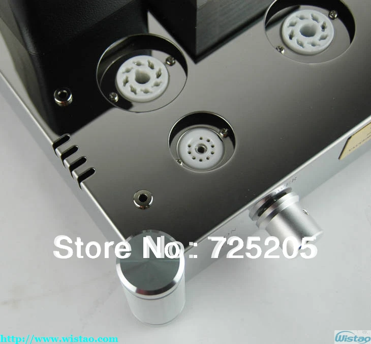 ไฮไฟเดียวจบชั้นบริสุทธิ์หลอดเครื่องขยายเสียง6N2J P Reamp EL34แอมป์ไฟ5Z4PJ Rectifierกระจกตัวถังสแตนเลสเงิน