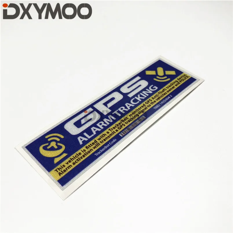 1PCS Car Decals Motorcycle Oil Tank Bike GPS Alarm Tracking Bar Code Funny Auto Truck Sticker Bumper 10x3cm