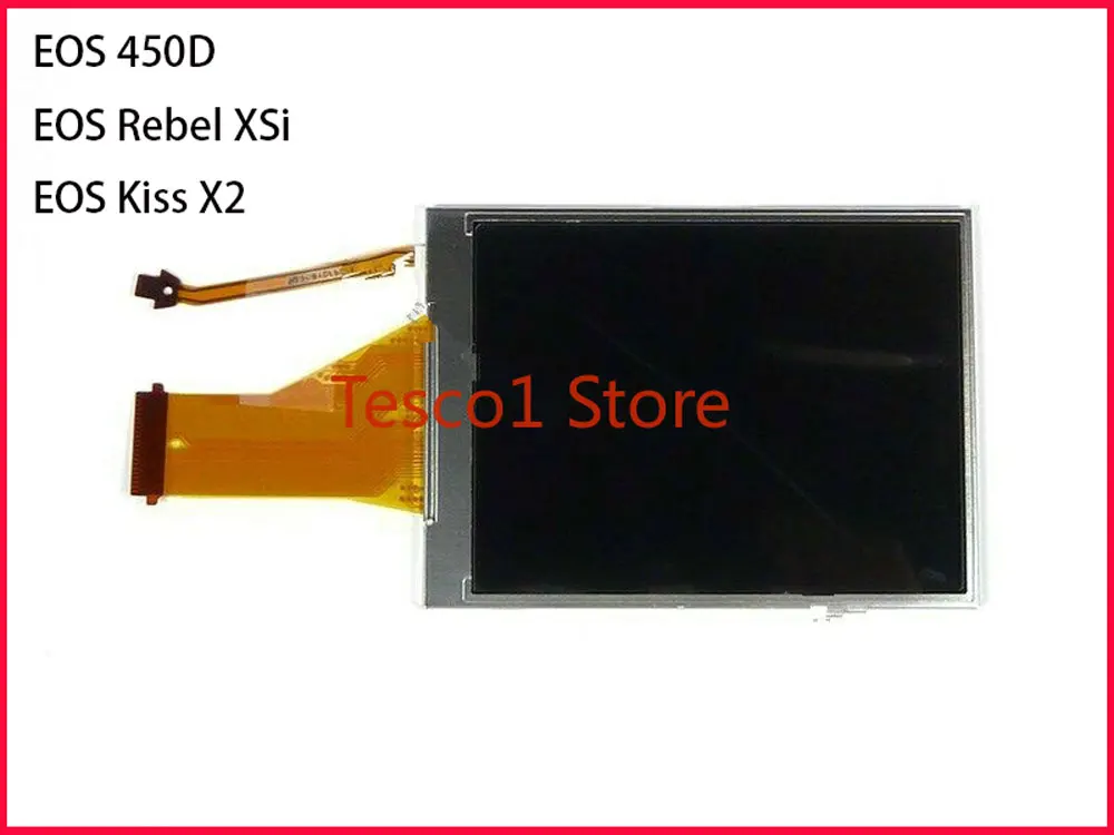 شاشة Lcd لكانون eos 450d المتمردين xsi قبلة x2 ، قطع غيار الكاميرا الرقمية ، جديد