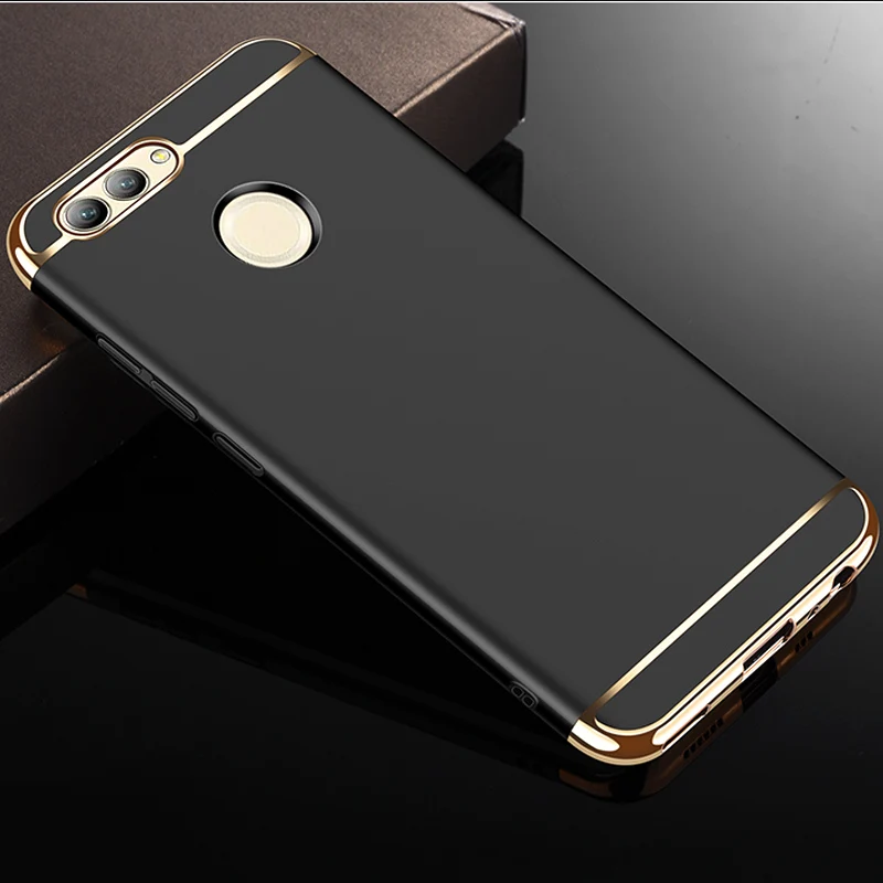 Hybrid Brushed Cover Honor 9 20 30 V20 V30 Pro Luxury Hard PC Plating Phone Case For Huawei Nova 2 plus 5 6 7 SE P20 P30 P40 Pro