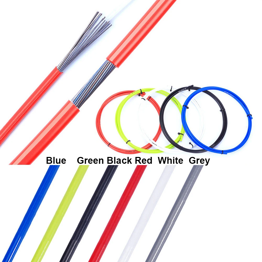 3m 4mm/5mm Bicycle Brake Cables Line Pipe Bike Shifters Derailleur Cable MTB Road Bike Shift Cable Wire Pipe High quality 6Color