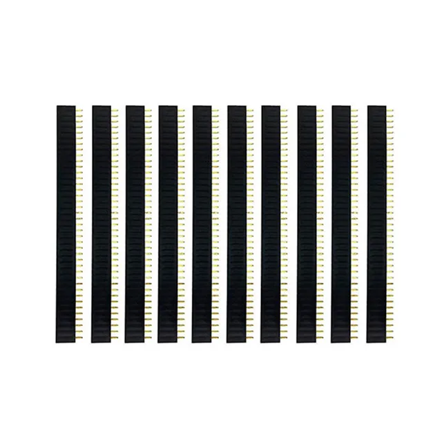 10 Stück 40 Pin 1x40 einreihige männliche und weibliche 2,54 zerbrechliche Stiftleiste PCB JST-Steckerleiste für Arduino DIY Kit
